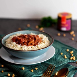 Purple Curry - 43 g in the Young Kitchen Cardboard Changing Box with Cork Lid by Hartkorn - Resealable and Refillable