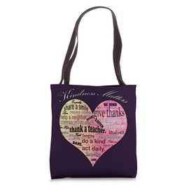 Kindness Week Thank Teachers Inspirational Quote Tote Bag