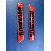 BRABUS Logo G-class 464 Red/Black FENDER BADGE EMBLEM Set Of