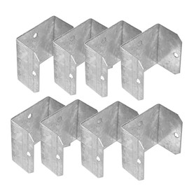 Fence Panel Clips Trellis U Clip Bracket for Timber Posts, Anti Rattling Secure Fence or Refix Panel Galvanised Fencing Clips 47mm Fence Panels (Pack of 24)
