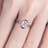 Raivari Moissanite Engagement Rings 2cttw Half Bezel Setting Round Lab