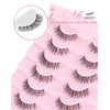 Onlyall Clear Band Lashes Natural False Eyelashes C Curl Lashes