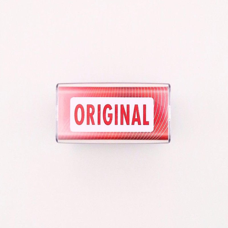 COLOP 100674 Self-Inking Text Stamp Original, Red