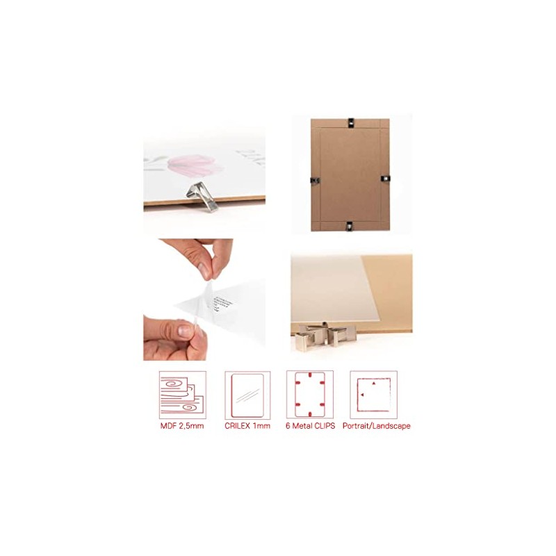 weSTOCK MDF Picture Frame with CRILEX Glass - Made in