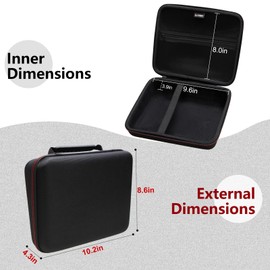 LTGEM Case Compatible with Brother P-Touch PT- D610BT / PT-D410 / PTD600 / PT-D460BT/ PTD400AD Label Maker, Black