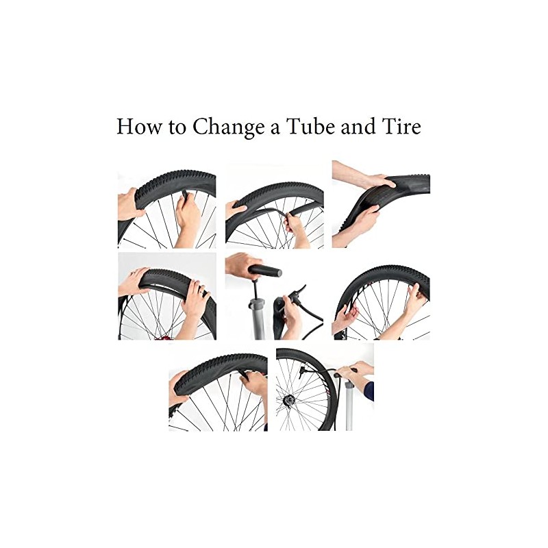 Kujo 16 x 1.75/2.125 Schrader American 35mm Bicycle Tube, Black