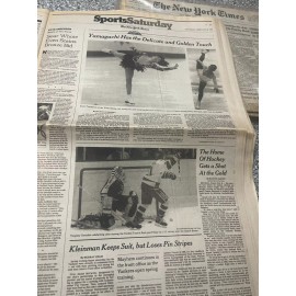 Kristi Yamaguchi Wins Olympic Women's Skating Gold Medal February 1992 NY TIMES