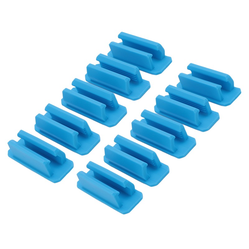 10pcs Adhesive Pen Holder Multipurpose Elastic Flexible Silicone Pencil Holder