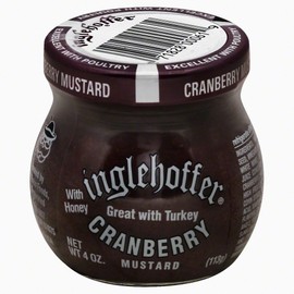 Inglehoffer Cranberry Mustard, 4-Ounce (Pack of 12)