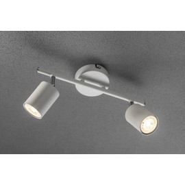 CGC Lighting Modern Contemporary Design Adjustable Heads GU10 Ceiling Spot Lights (White, Double)