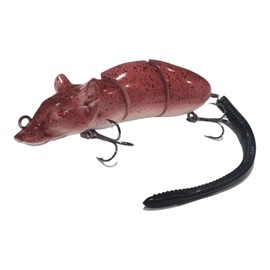 Rat Pike Fishing Lure | Jointed Floating Swimbait | 140mm | FISHIN ADDICT (BROWN)