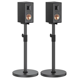 Height Adjustable Bookshelf Speaker Stands Pair for Klipsch Speaker Stands for Surround Sound - Heavy-duty Floor Speaker Stand for Klipsch R-50M R-51M R-40M R-41M Speakers Stands with Cable Management