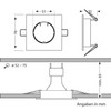 ledscom.de 6 Pieces Ceiling recessed Frame RIR recessed Frame Chrome