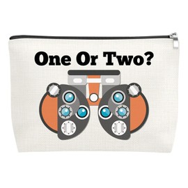 Mxrymvu Optician Gifts Makeup Bag Optometrist Gifts for Women Optometry Gift for Sister Friends Cosmetic Bag Eye Doctor Gift for Optometrist Optician for Graduation Birthday Travel Makeup Pouch