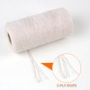 Joyberg 984 Feet/300 Meters Cotton String White String for Crafts