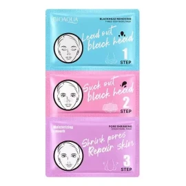 Bioaqua Set De 5 Mascarillas Bioaqua Tiras Puntos Negros 3 Pasos