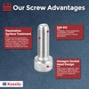 Kozelo Pack of 10 Cylinder Screws with Hexagon Socket -