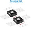 GDSTIME 120mm x 38mm 12V DC IP68 Waterproof Fan, High