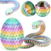 Joycabin 3D Printed Snake Toy, Easter 3D Printed Dragon Egg