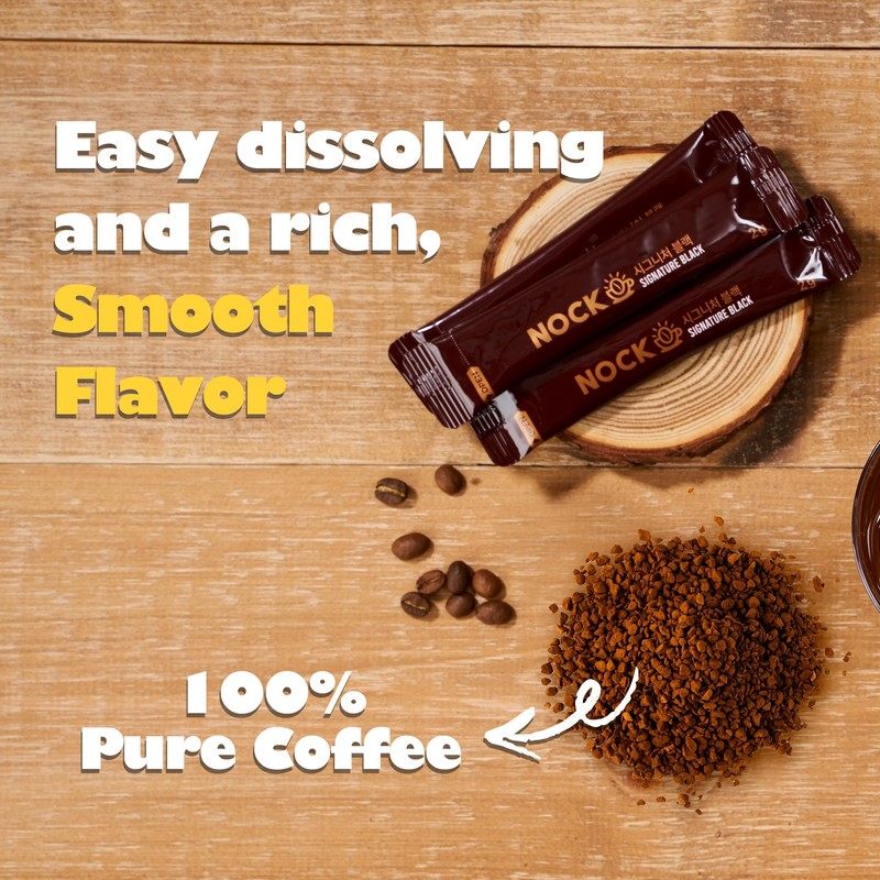 [Nokchawon] Signature Black Instant Coffee – Rich and Smooth Korean