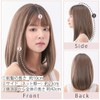 AQUADOLL wg317JBK Wig, Medium, Full Wig, Simple Midi, Black Hair,
