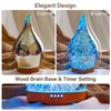 Porseme 280ml Essential Oil Diffuser 3D Hand-Blown Glass Aroma Diffusor,