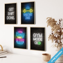 mojoliving Motivation Poster Motivational Pictures Office Pictures Poster Aesthetic Fitness Growth Mindset Gym Decoration Office Decoration Bathroom Kitchen