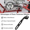 Black Chain Tensioner Adjuster with Roller, for Predator 212cc 224cc