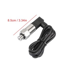 Pressure Sensor Psi Pressure Transmitter 4-20mA Output G1 / 4 Inch Silicon Pressure Transmitter Transducer for Water Gas Oil (0-0.5MPA)