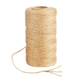 Norvens 100M Natural Jute String Twine, 3 Ply Garden String Brown Twine for DIY Crafts, Gift Wrapping, Floristry and Gardening Decoration