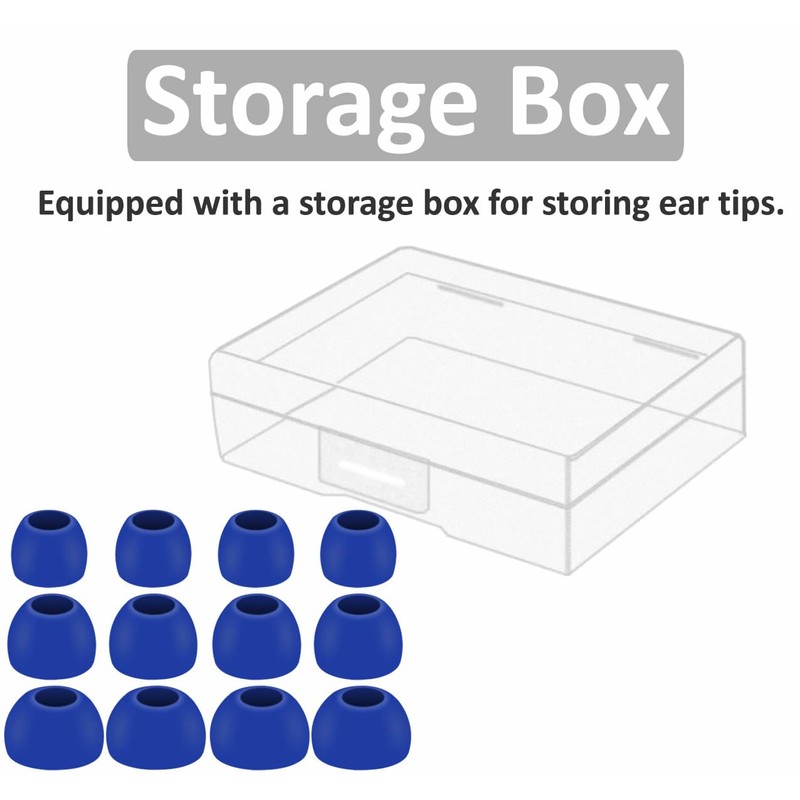 6 Pairs Replacement Silicone Ear Tips Compatible with Beats Studio