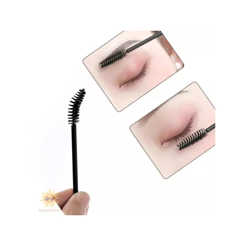 휴대용 마스카라 브러쉬 50P 1세트 속눈썹 눈썹 정리 Portable Mascara