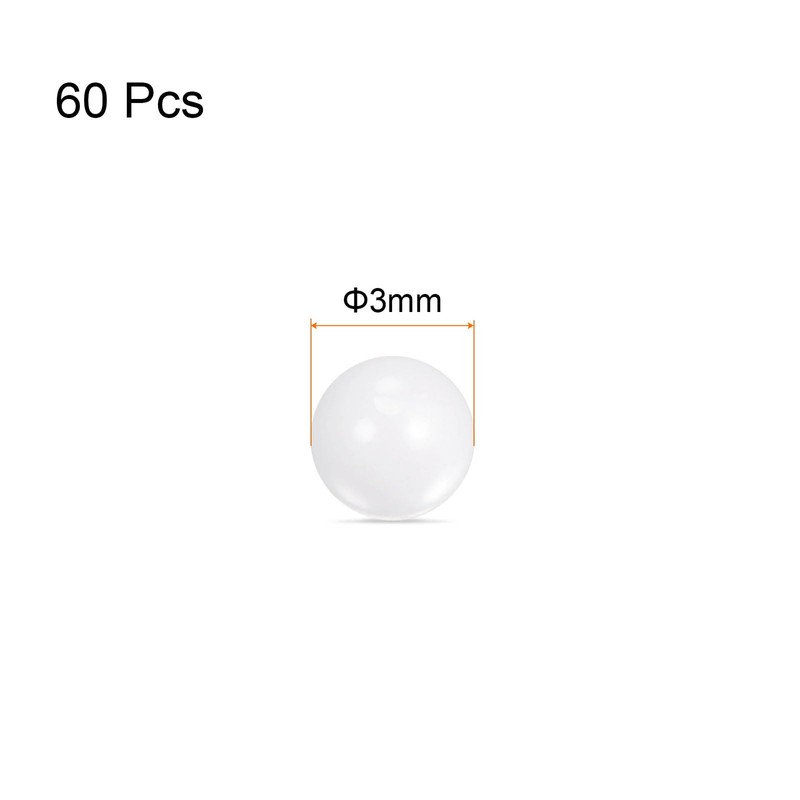 QUARKZMAN Zirconia Ceramic Balls 3 mm Diameter G10 ZrO2 White