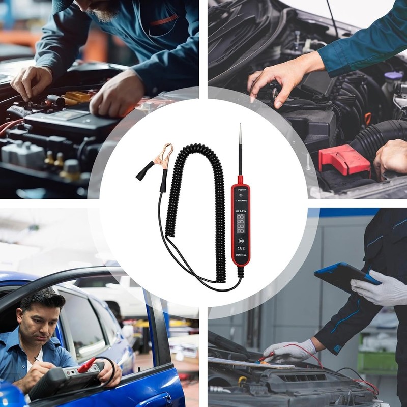 Probador De Circuitos Para Coche Multifunción Alta Precisión Portátil
