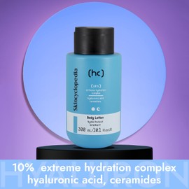 Skincyclopedia - Hyaluronic Body Lotion, Body Lotion with Hyaluronic Acid and Ceramides, Moisturising Lotion for Men and Women, Care Lotion for Very Dry Skin, Dermatologically Tested, 300 ml