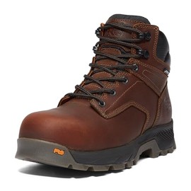 Timberland PRO Men's TiTAN EV 6 Inch Composite Safety Toe Waterproof Industrial Work Boot, Teak Trailblazer Brown-2024 NEW, 17 W US