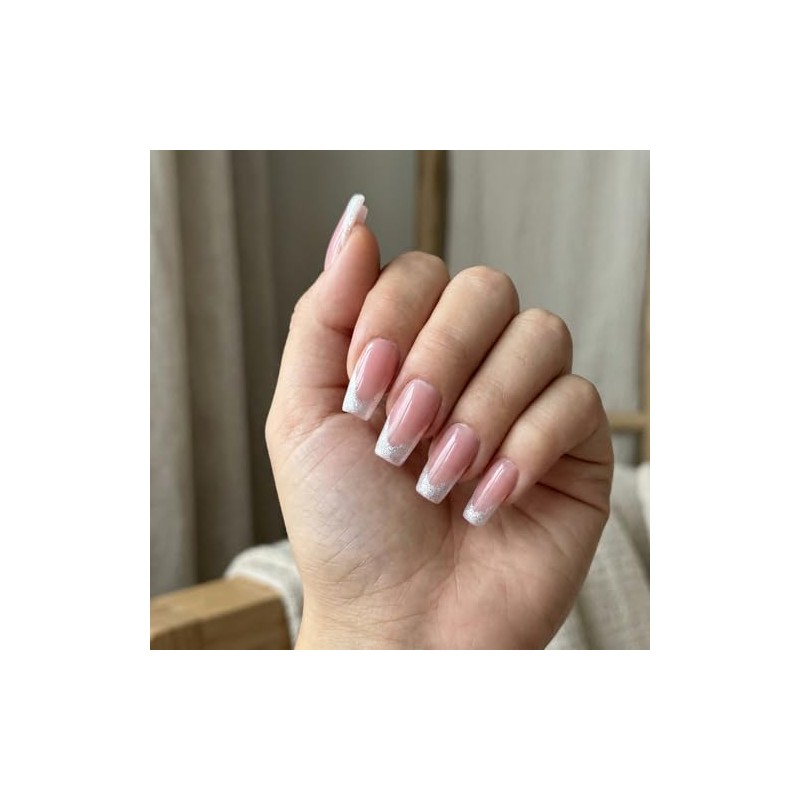 Advanced purple gradient style,Short almond-shaped nails,12 sizes - 24 nail
