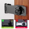 TOP-VIGOR 4 Inch Keyed Hasp Lock and Staple, Heavy Duty