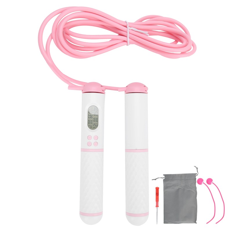 Skipping Rope Electronic Counting Jumping Rope Sports Exercise Fitness Equipment(White