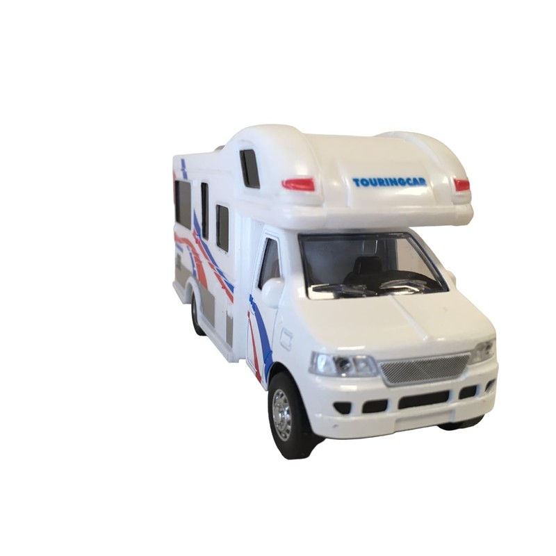 Camper Toy for Children, Camper with Reverse Train, Motorhome Die
