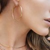 M MOOHAM Gold Hoop Earrings - 14k Gold Plated 925