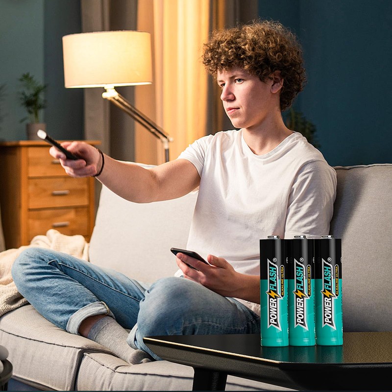 POWER FLASH AA Batteries with Fresh Date - 16 Count