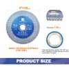 Diamond Porcelain Tile Saw Blade - BRSCHNITT 2pcs 5" Super