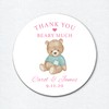 Teddy Bear Baby Shower Stickers, Thank You Stickers for Favors,