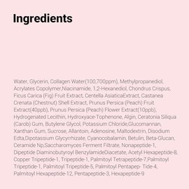 Mascarilla De Gel De Colágeno Peach Fit Una Mascarilla De Hidrogel Con Colágeno De 300 Da Y 12 Péptidos Para Suavizar Los Poros Y Mejorar La Textura