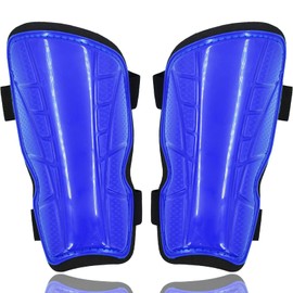 Quixotical Pair of Shin Pads for Kids Junior, Youth Sports Shin Pads, Football Shin Guards, for Football, Hockey and Other Sports 8-12 Years Boys Girls (Blue)