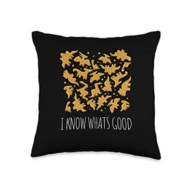 I Know Thats Good Dino Nuggets Chicken Nuggets Party Theme Throw Pillow