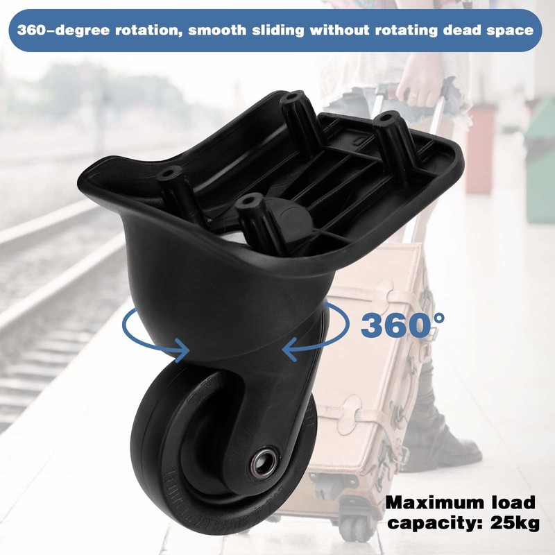 CAUTIOUS Suitcase Wheels Suitcase Wheels Replacement Wheels Luggage Case 2