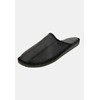 Hollert Jesper Men's Black Real Leather Slippers, black, 9 EU