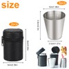 Ksvaye 8 pieces stainless steel cup